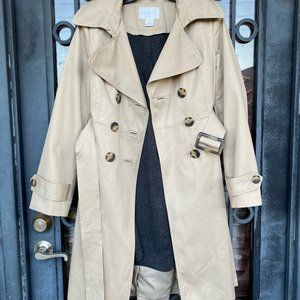 Worthington Women's Vintage Lined Trench Coat Beige